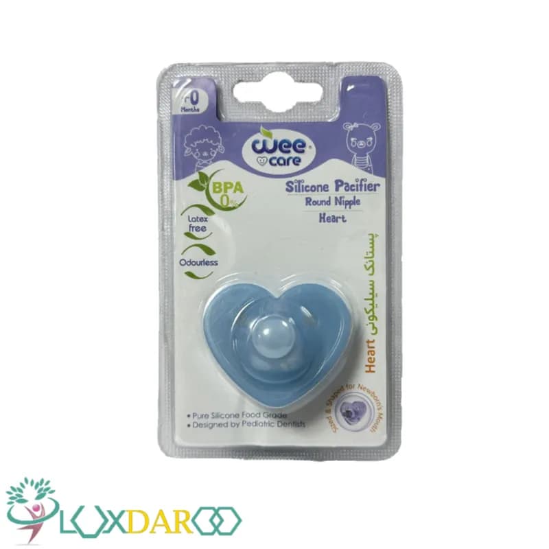 پستانک سیلیکونی heart بدو تولد به بالا کد P130 وی کر