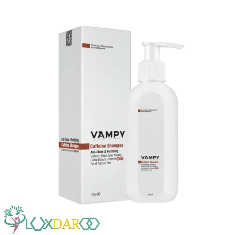 شامپو ضد ریزش حاوی کافئین وامپی مناسب انواع مو