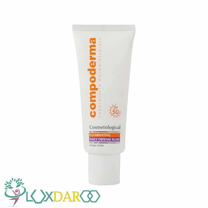 کرم ضد آفتاب الومینیتینگ پوست مستعد لک کامپودرما SPF50