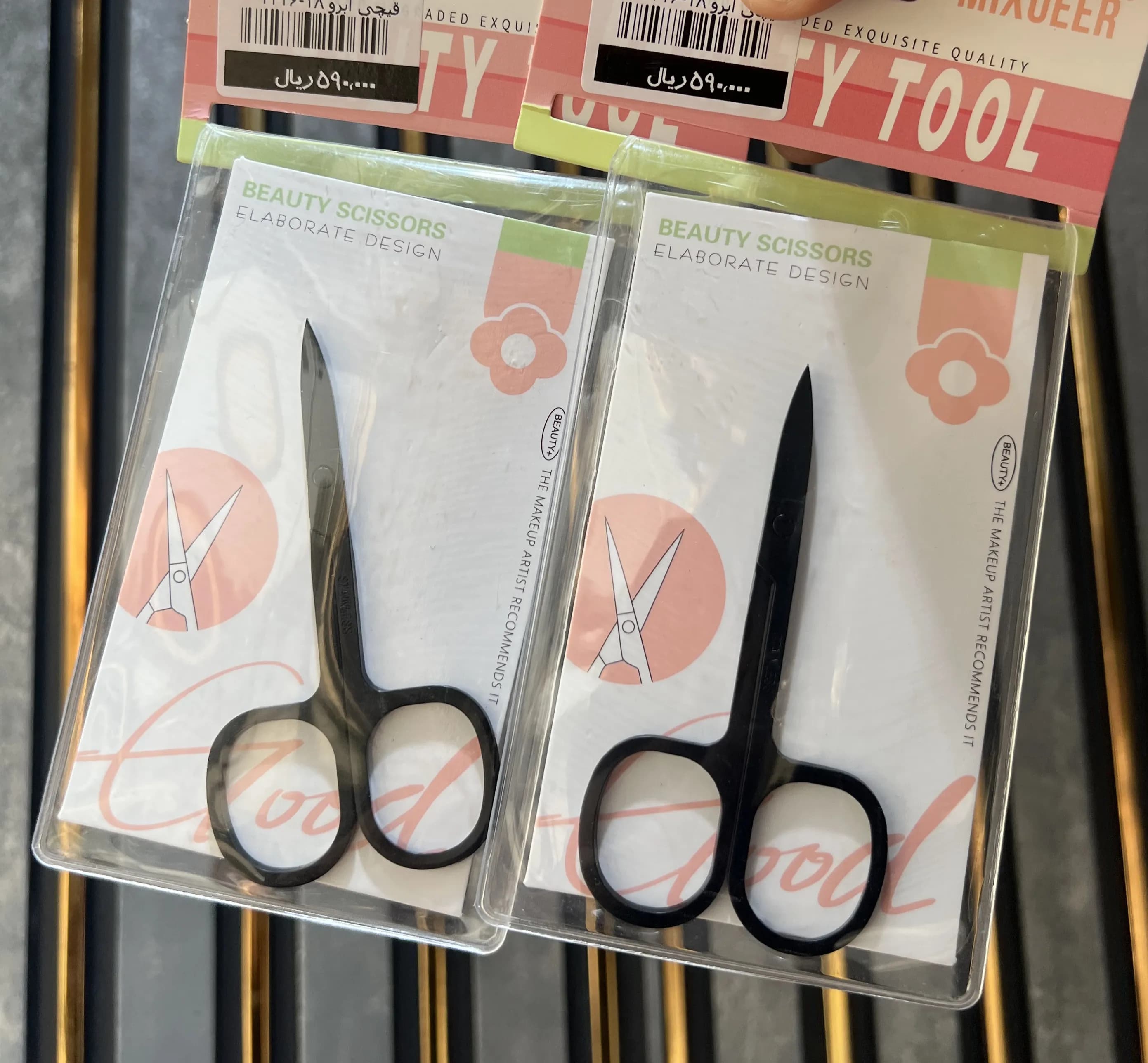 قیچی ابرو مشکی 1316-18 وارداتی (x) — تصویر ۲