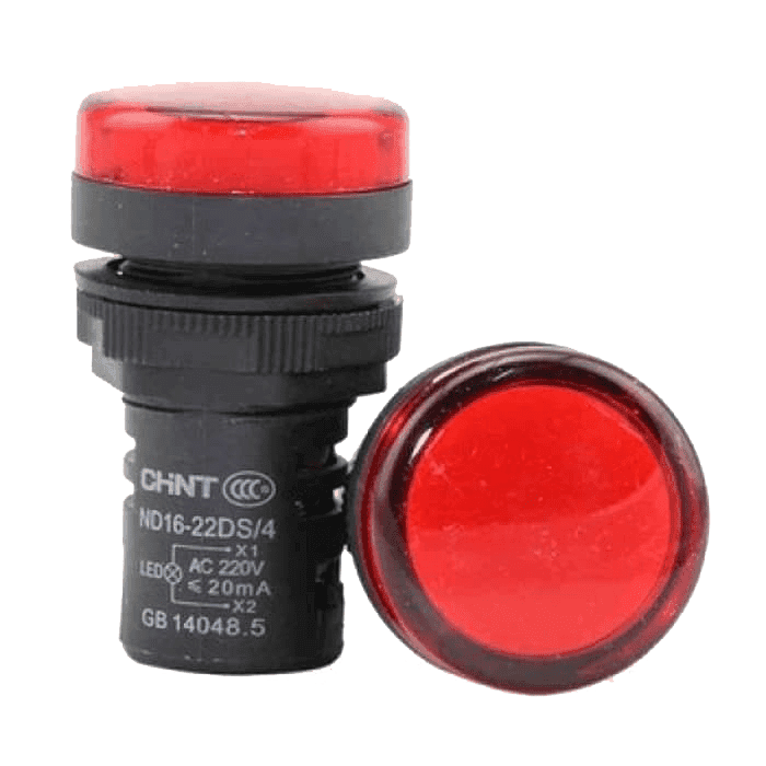 چراغ سیگنال تابلویی 220 ولت قرمز مدل ND16-22BS/4 RED 220V — تصویر ۲