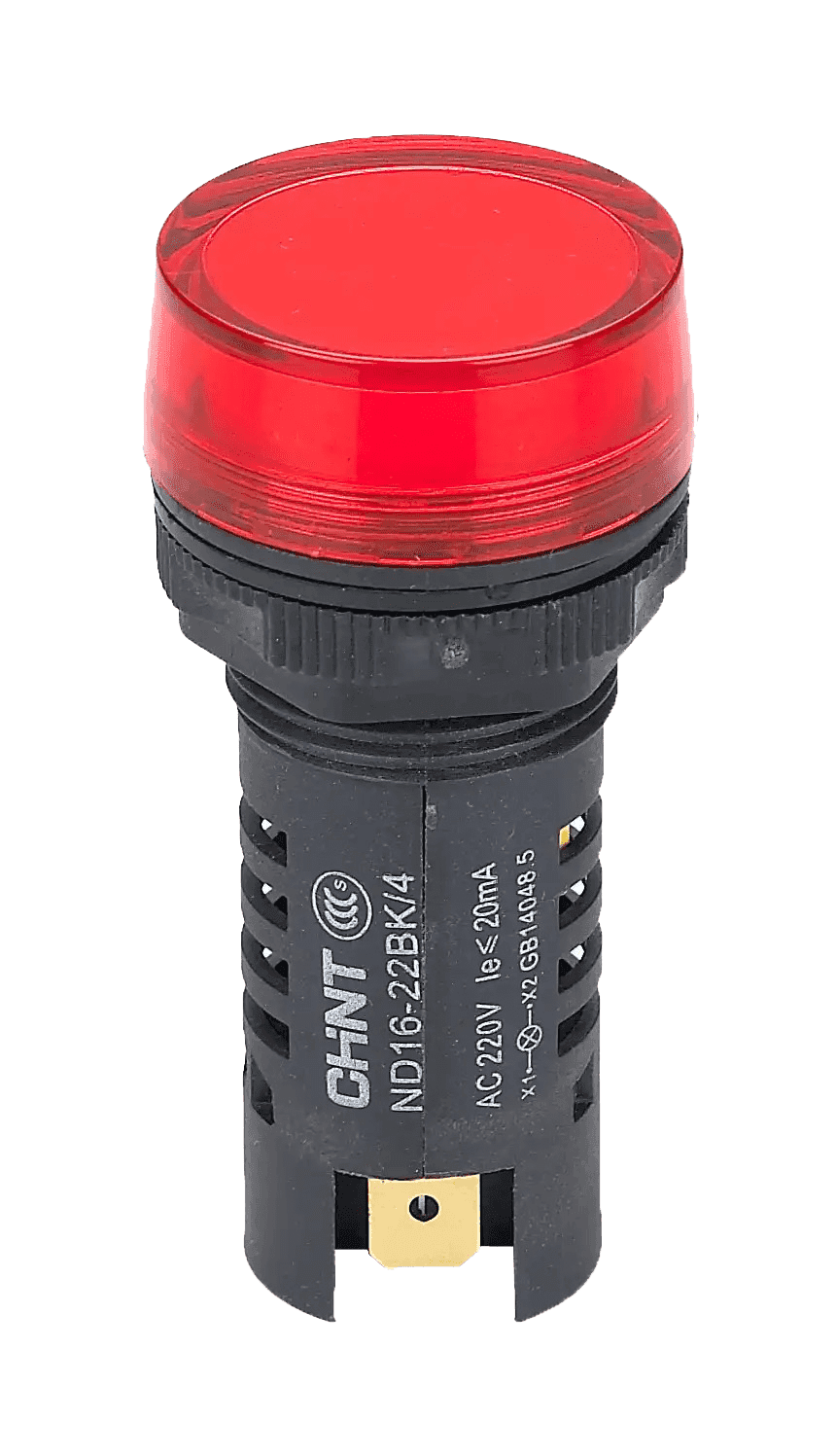 چراغ سیگنال تابلویی 220 ولت قرمز مدل ND16-22BS/4 RED 220V — تصویر ۳