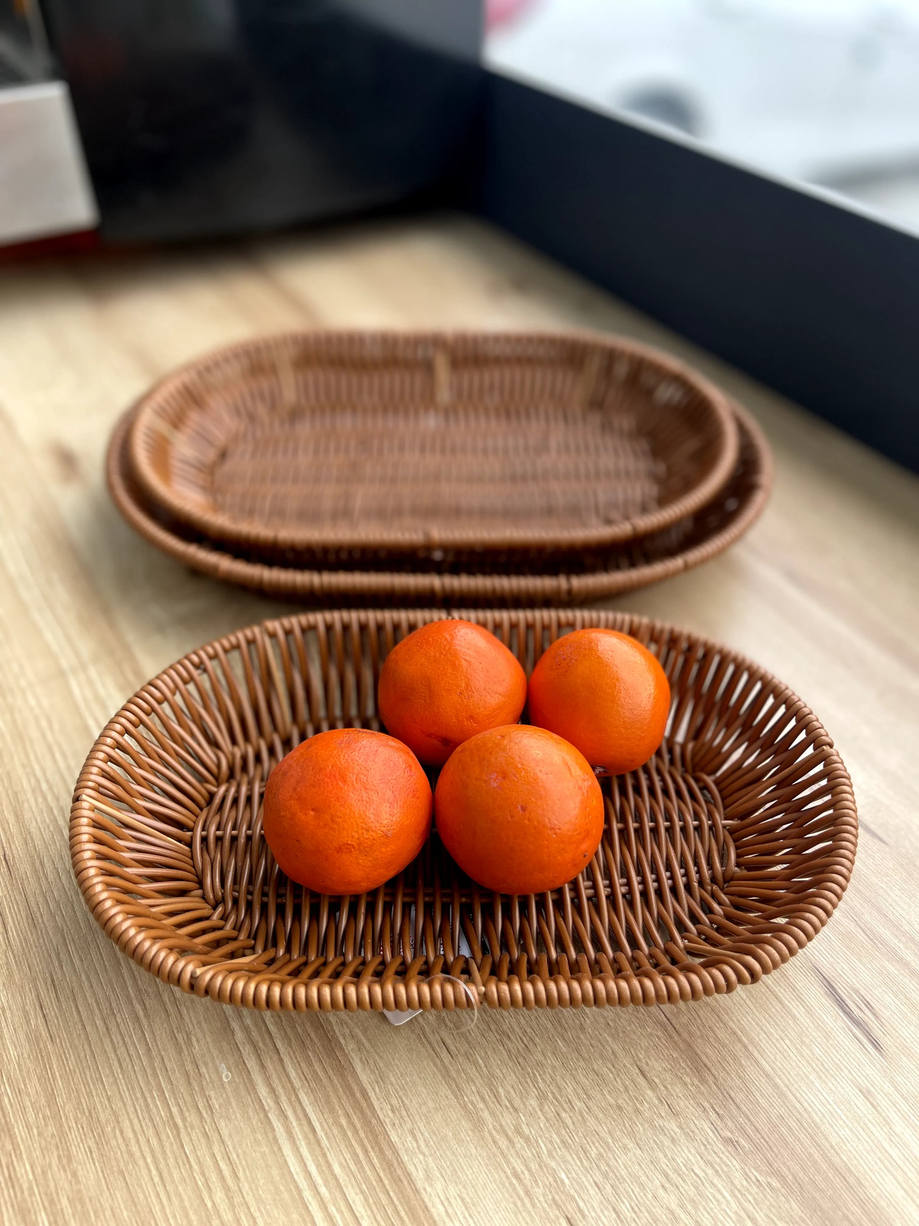 سبد حصیری بیضی 0677-32 وارداتی (x) — تصویر ۳
