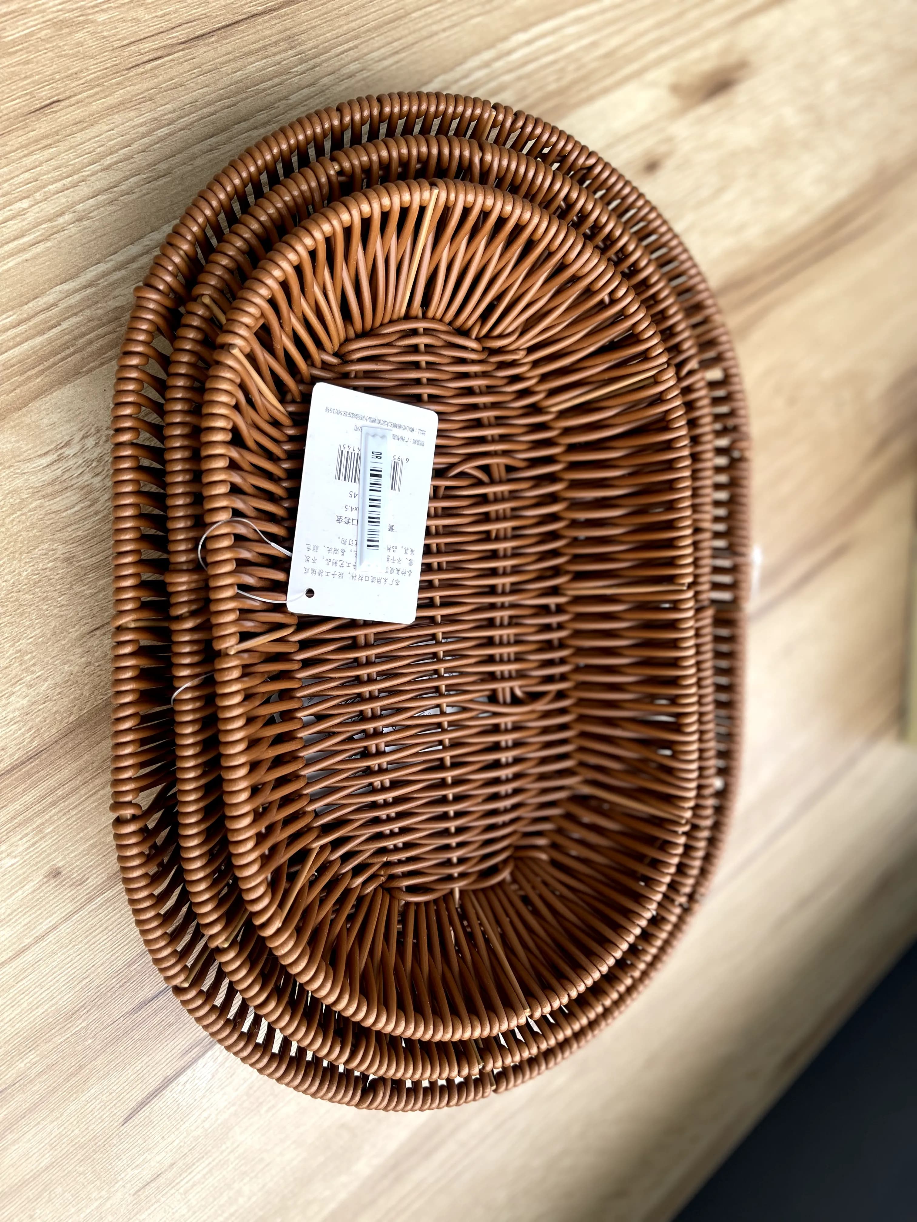 سبد حصیری بیضی 0677-32 وارداتی (x) — تصویر ۲
