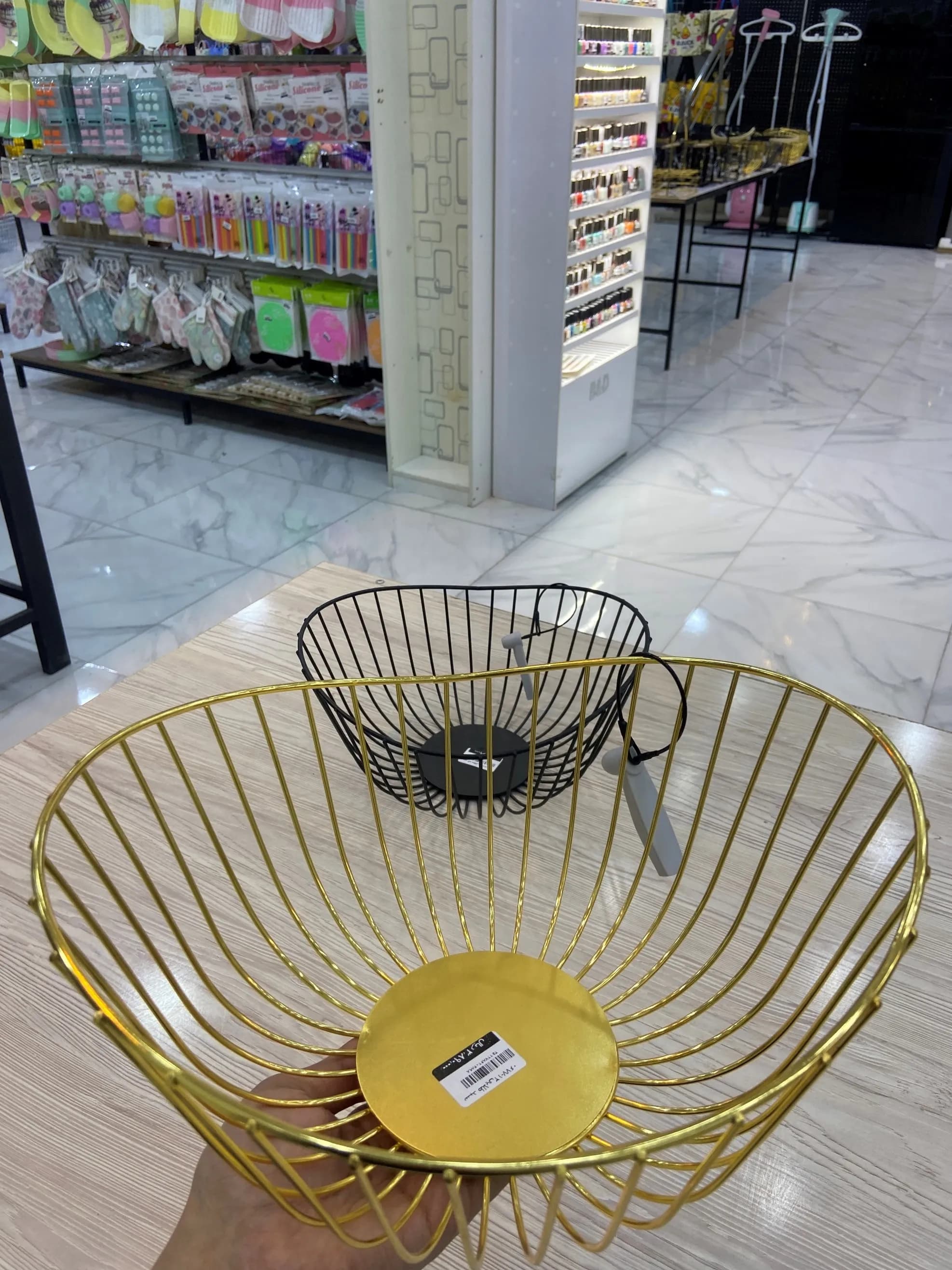 سبد فلزی میوه طلایی 0677-12 وارداتی (x)