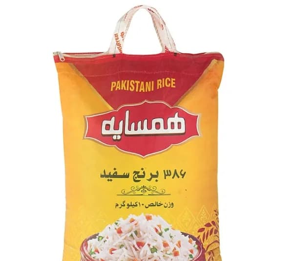 برنج باسماتی 386 پاکستانی همسایه وزن 10 کیلوگرم
