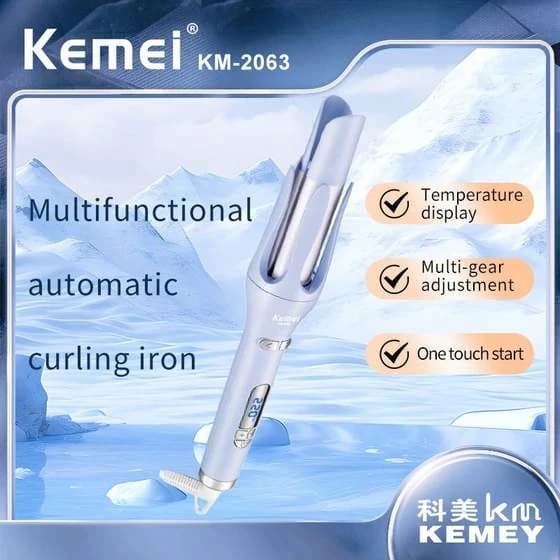 دستگاه فر کننده مو کیمی KM-2063 سایز ۳۲ میلیمتر (x) — تصویر ۷