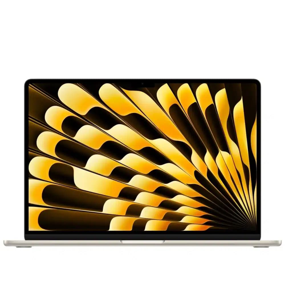 مک بوک ایر 15 اینچی اپل با چیپ M5 -مدل MDVD4 ظرفیت 512 گیگ رم 16 گیگ _ رنگ استارلایت