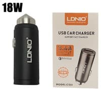 شارژر فندکی تک پورت Qc3.0 3.4A Ldnio C331