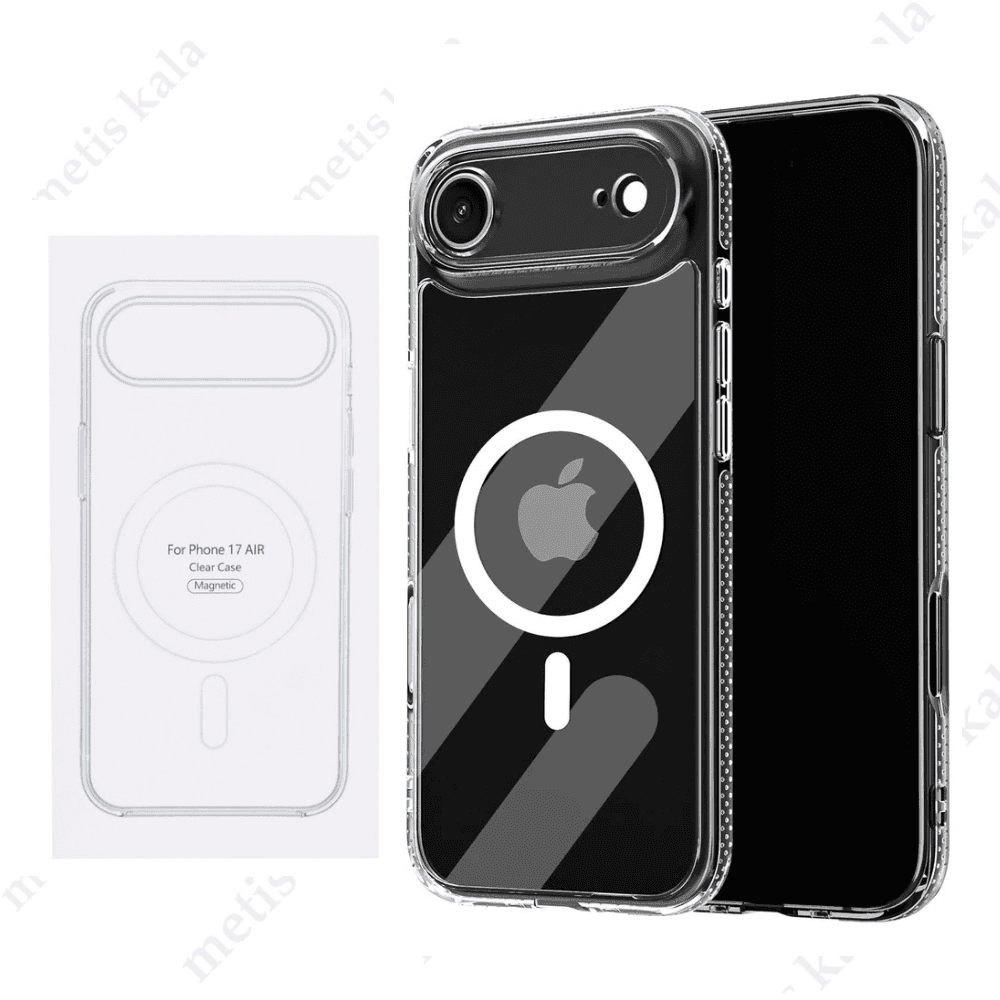 قاب iPhone 17Air شفاف مگسیف دار