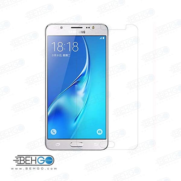 گلس بی رنگ و شفاف یا محافظ صفحه نمایش شیشه ای Glass Screen Protector samsung j5 2016