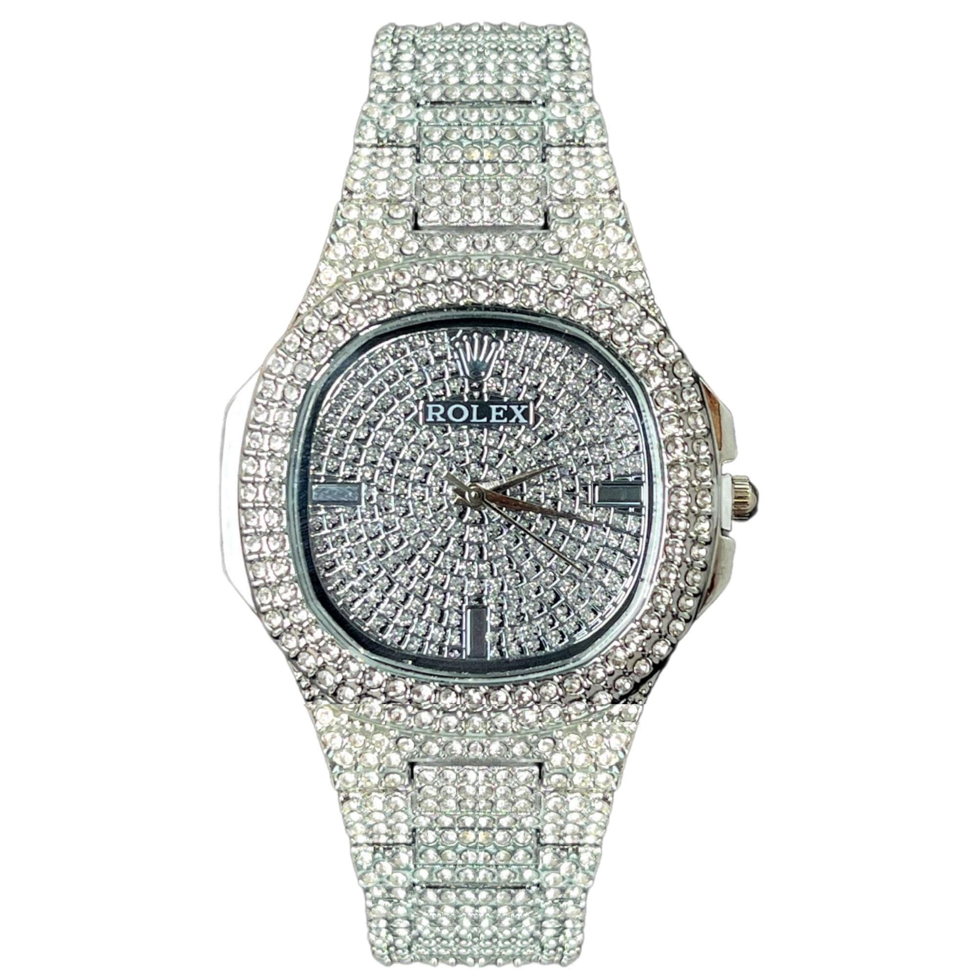 ساعت مچی فول نگین رولکس Rolex Date-Just Diamonds 14VA — تصویر ۵