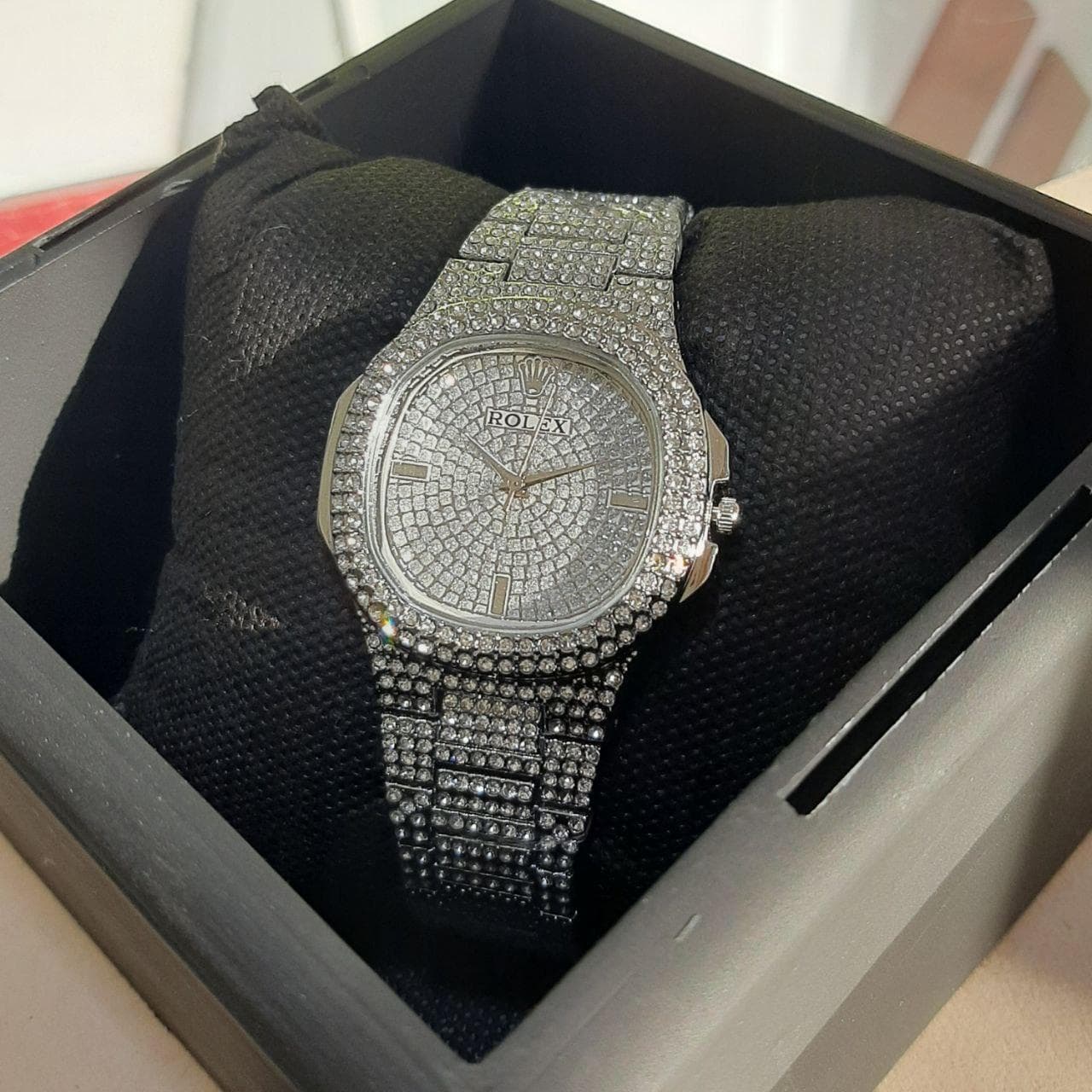 ساعت مچی فول نگین رولکس Rolex Date-Just Diamonds 14VA — تصویر ۲
