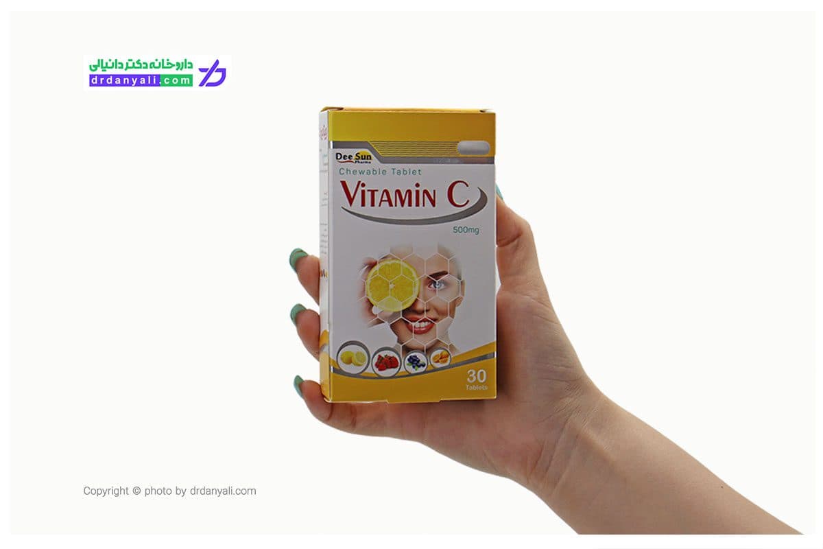 قرص جویدنی ویتامین c 500 دی سان فارما 30 عددی — تصویر ۲