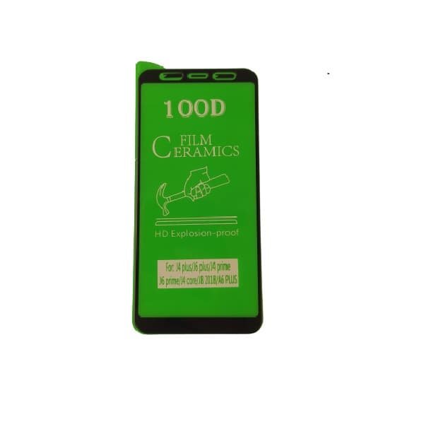 گلس J6 plus و J4 plus با پوشش کامل محافظ سرامیکی اصلی جی 4 پلاس سامسونگ نانو samsung J6+ j4 plus گلس انعطاف پذیر نشکن سامسونگ J6 plus با چسب کامل محافظ صفحه نمایش نانو سرامیکی سامسونگ جی 6 پلاس Origin