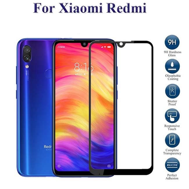 گلس گوشی شیائومی نوت هفت پرو گلس فول گوشی شیائومی ردمی نوت Full Glass Xiaomi Redmi Note 7 /Note7 pro — تصویر ۲