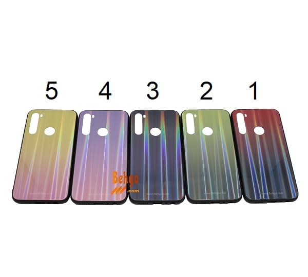کاور ردمی محافظ قاب مدل لیزری Tempered Glass Laser Case Xiaomi Redmi Note 8