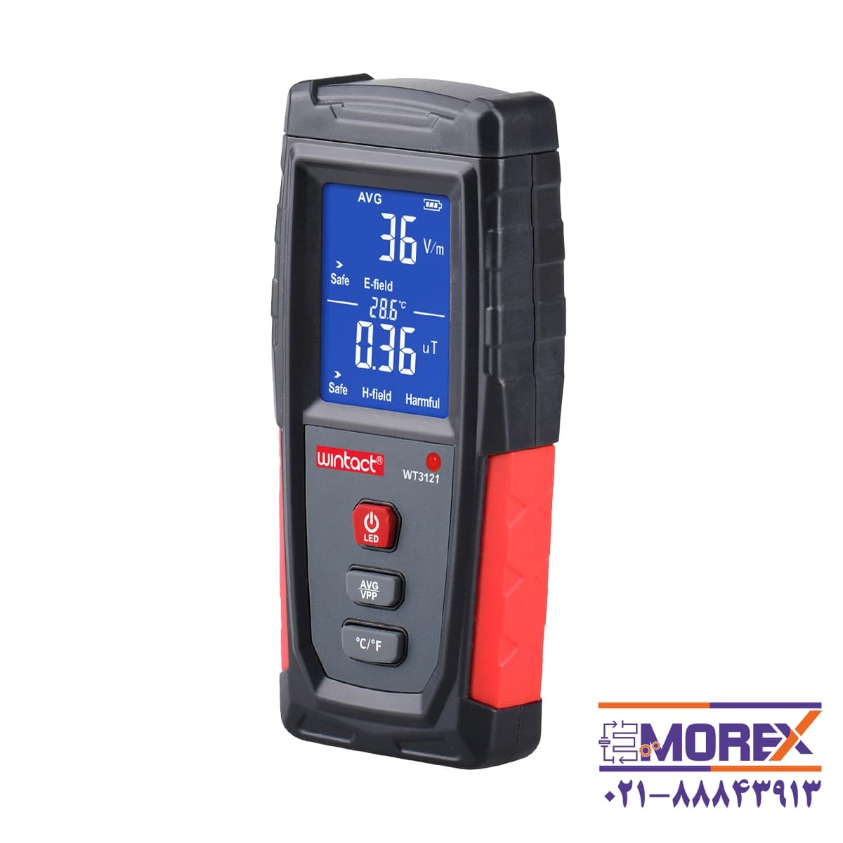 تستر تشعشع الکترومغناطیسی وینتکت | WINTACT مدل WT3121 Electromagnetic Radiation Tester — تصویر ۲
