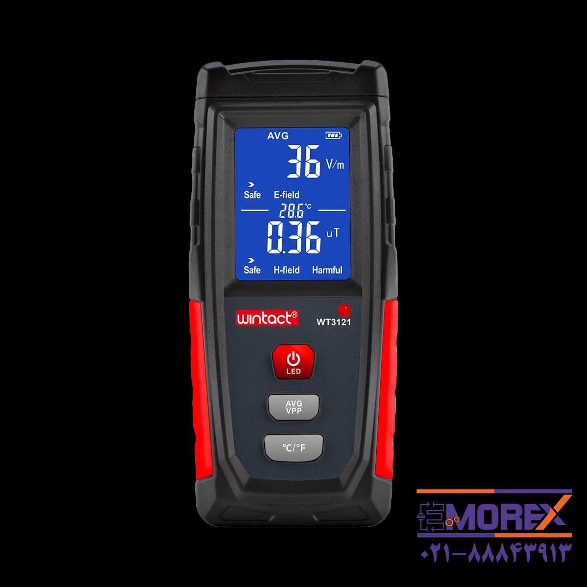 تستر تشعشع الکترومغناطیسی وینتکت | WINTACT مدل WT3121 Electromagnetic Radiation Tester