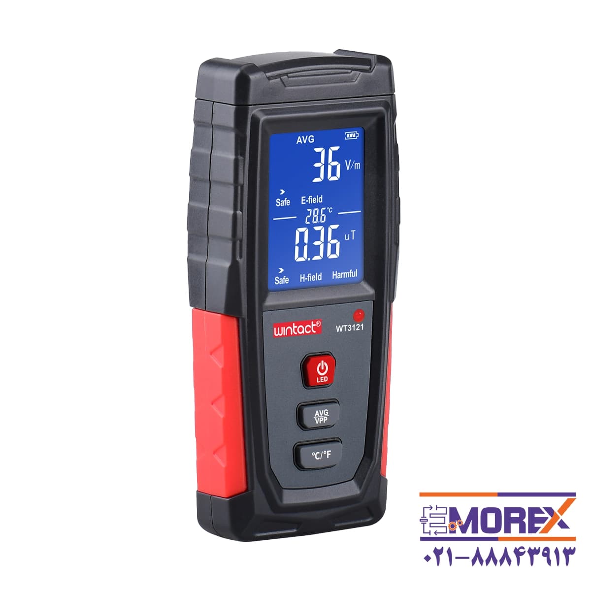 تستر تشعشع الکترومغناطیسی وینتکت | WINTACT مدل WT3121 Electromagnetic Radiation Tester — تصویر ۳