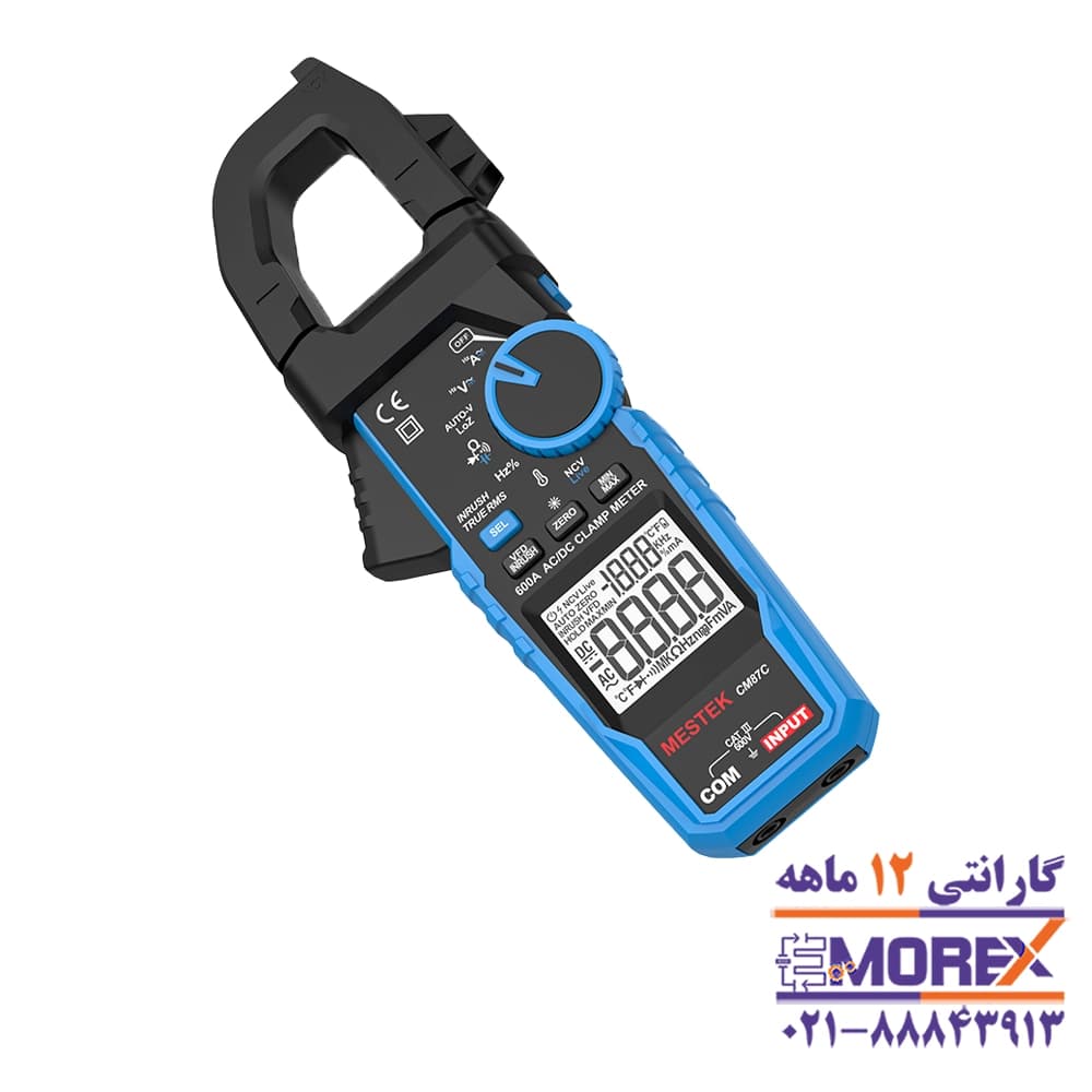 مولتی متر کلمپی دیجیتال مستک | MESTEK مدل CM87C — تصویر ۳