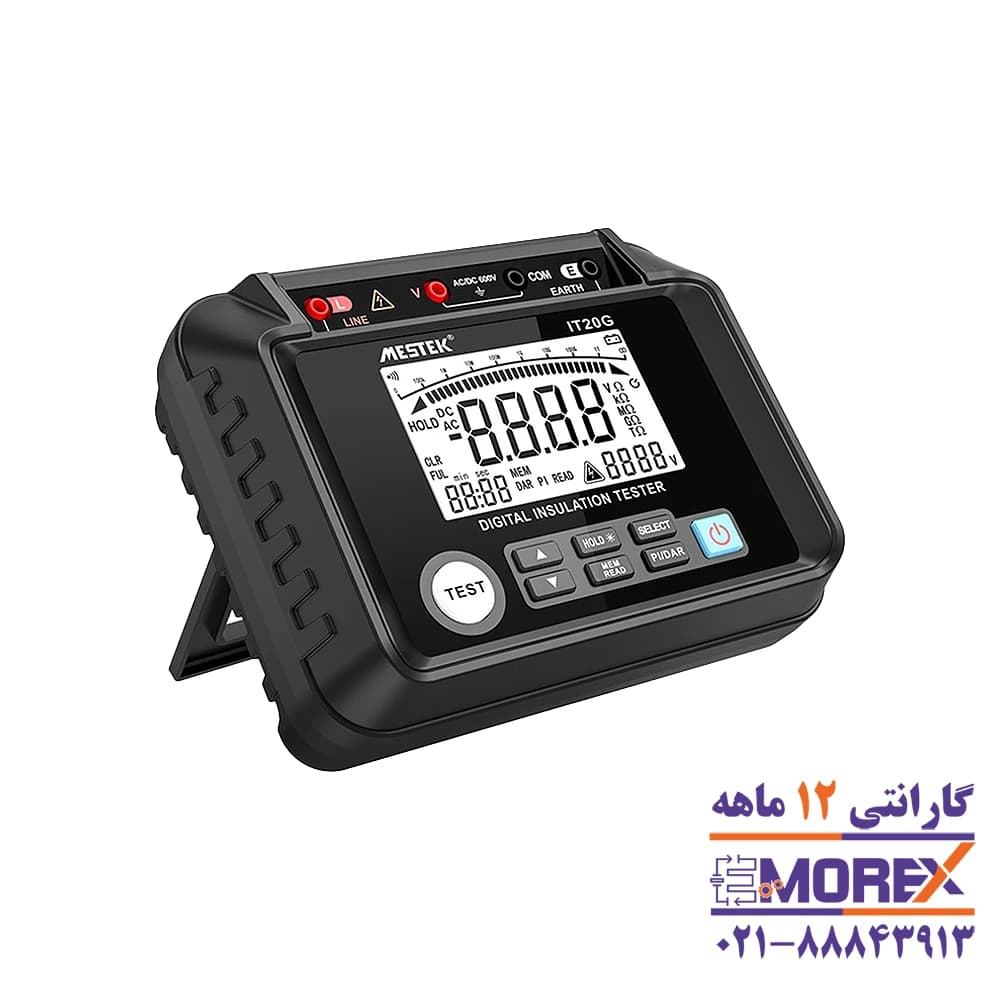 میگر (تستر مقاومت عایق) مستک | MESTEK مدل IT20G — تصویر ۲