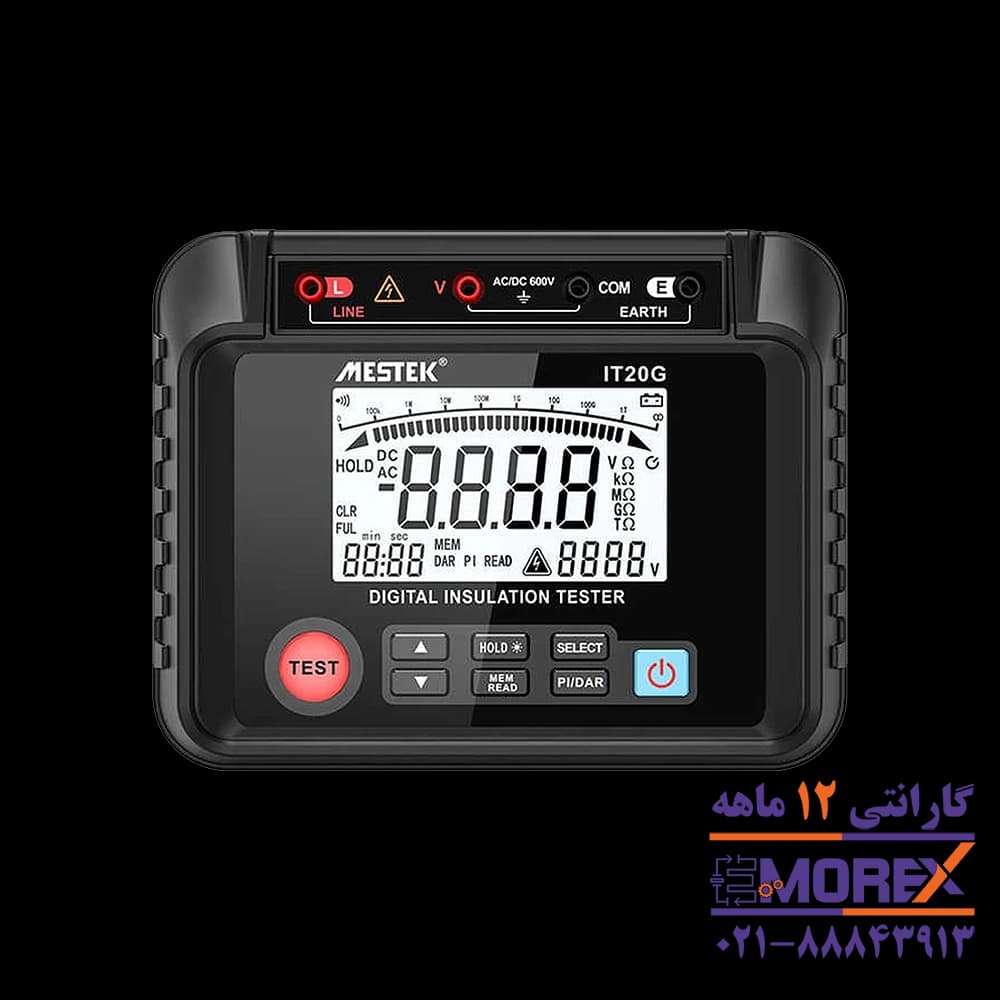میگر (تستر مقاومت عایق) مستک | MESTEK مدل IT20G