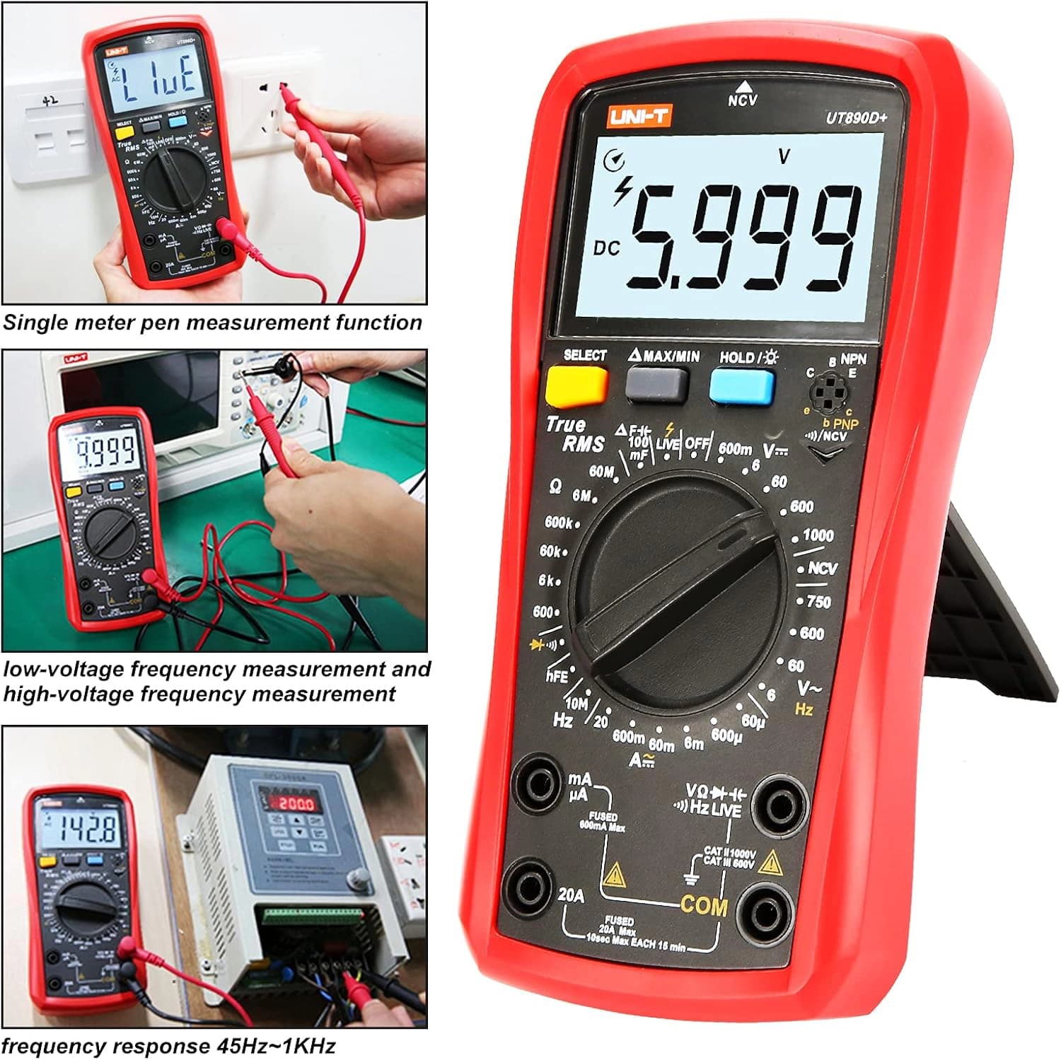 مولتی متر دیجیتال یونی تی | UNI-T مدل UT890D+ — تصویر ۶