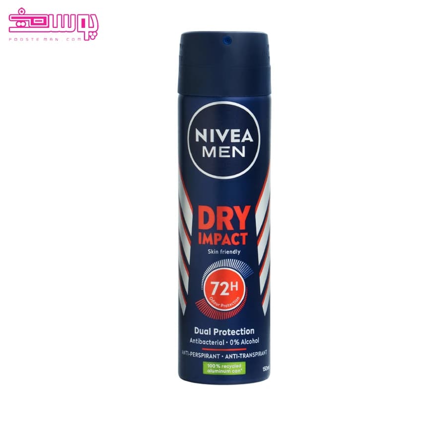 اسپری مردانه dry impact نیوآ حجم 150ml