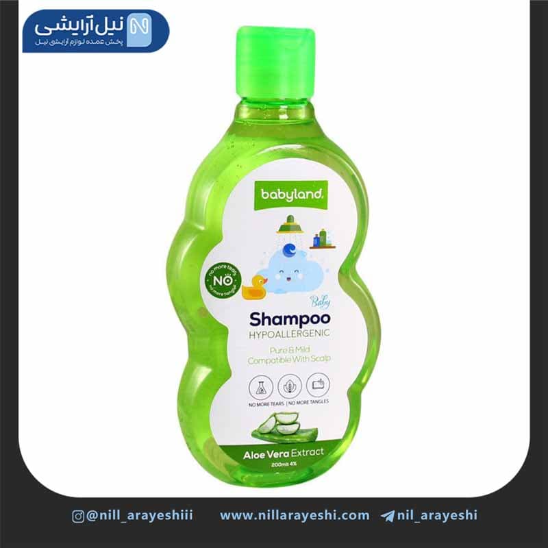 شامپو سر کودک حاوی عصاره آلوئه ورا بی بی لند 200 م یل