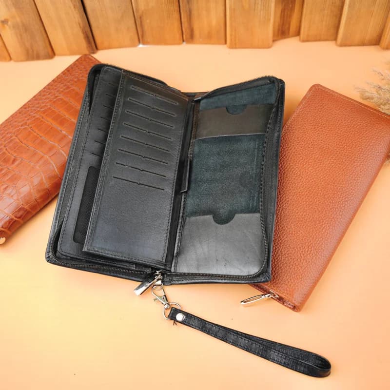 کیف دسته چکی چرم سنگی 13-273 — تصویر ۲
