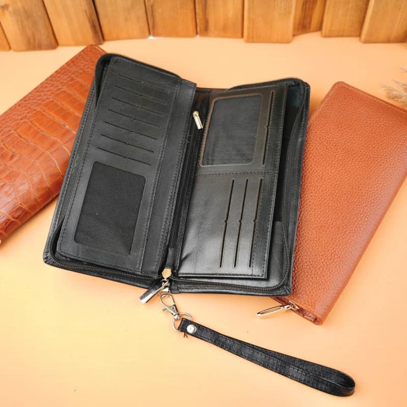 کیف دسته چکی چرم سنگی 13-273 — تصویر ۳