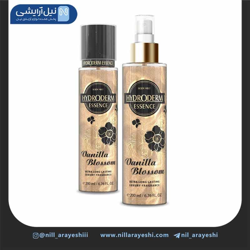 بادی اسپلش ( عطر بدن ) اکلیلی هیدرودرم مدل vanilla blossom حجم 200 میل