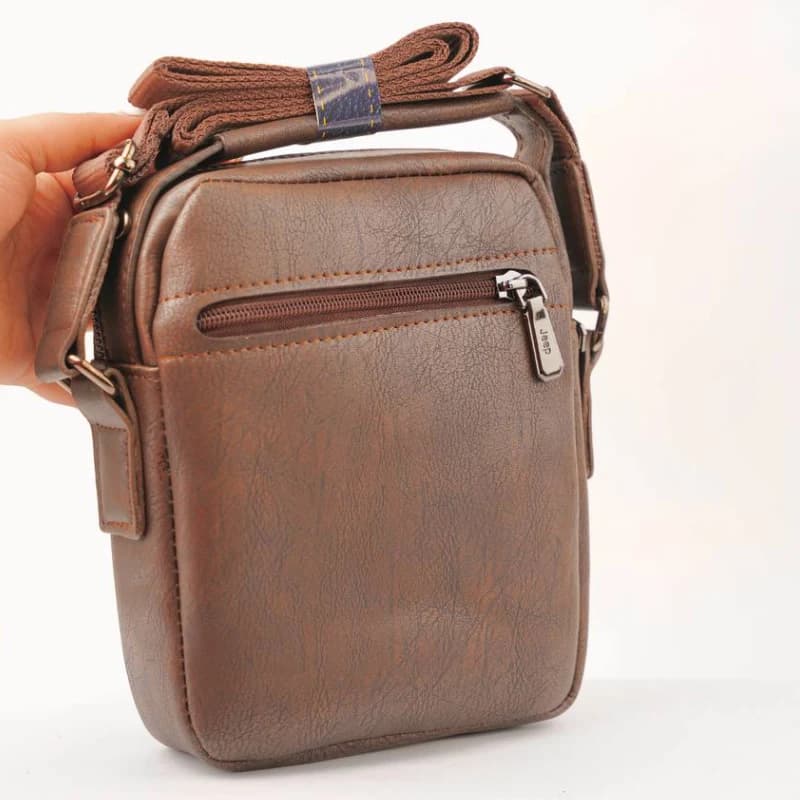 کیف دوشی متوسط سرخونه دار ساده 24-271 — تصویر ۵