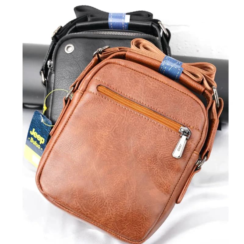 کیف دوشی متوسط دوختی مردانه 13-271 — تصویر ۳