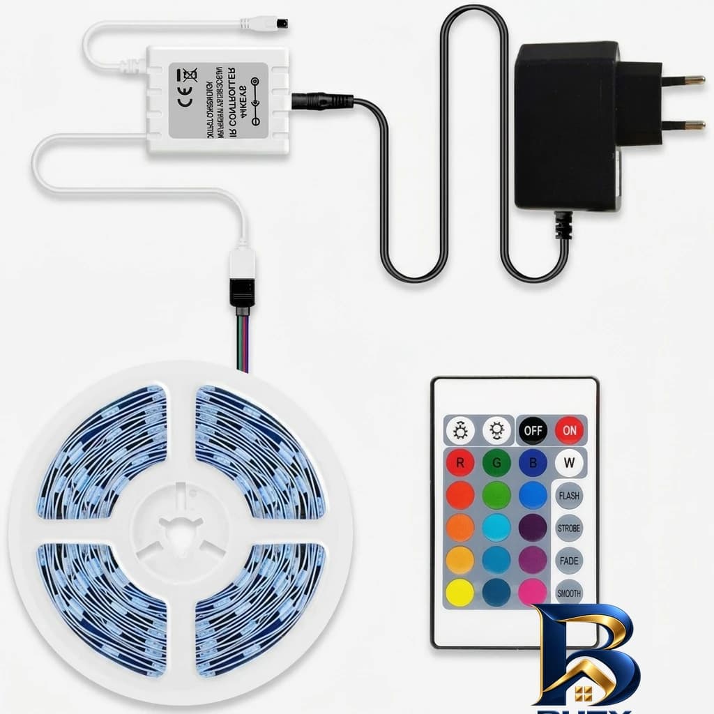 ریسه ال ای دی استریپ مدل RGB 3528 با طول 5 متر