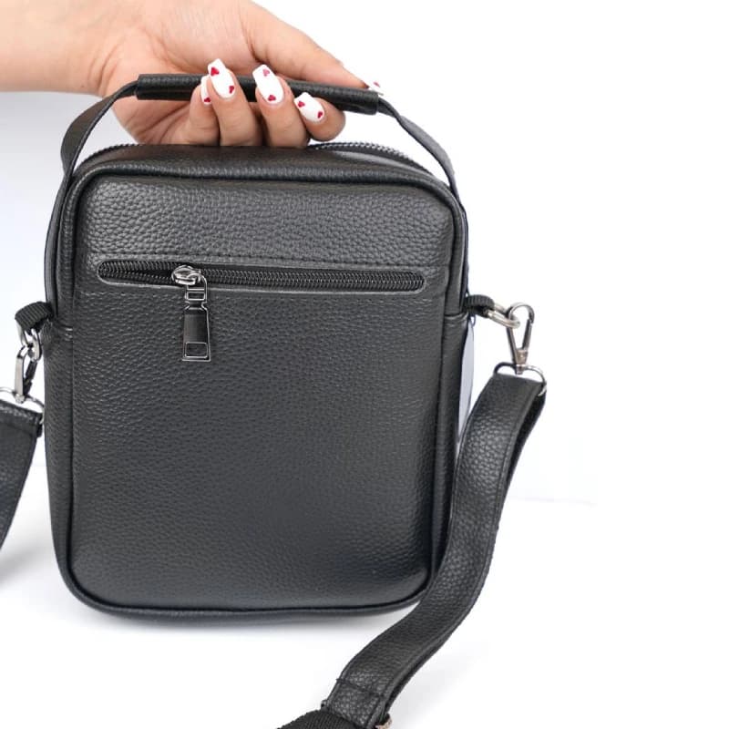 کیف دوشی متوسط MONT BLANC مشکی 96-133 — تصویر ۳