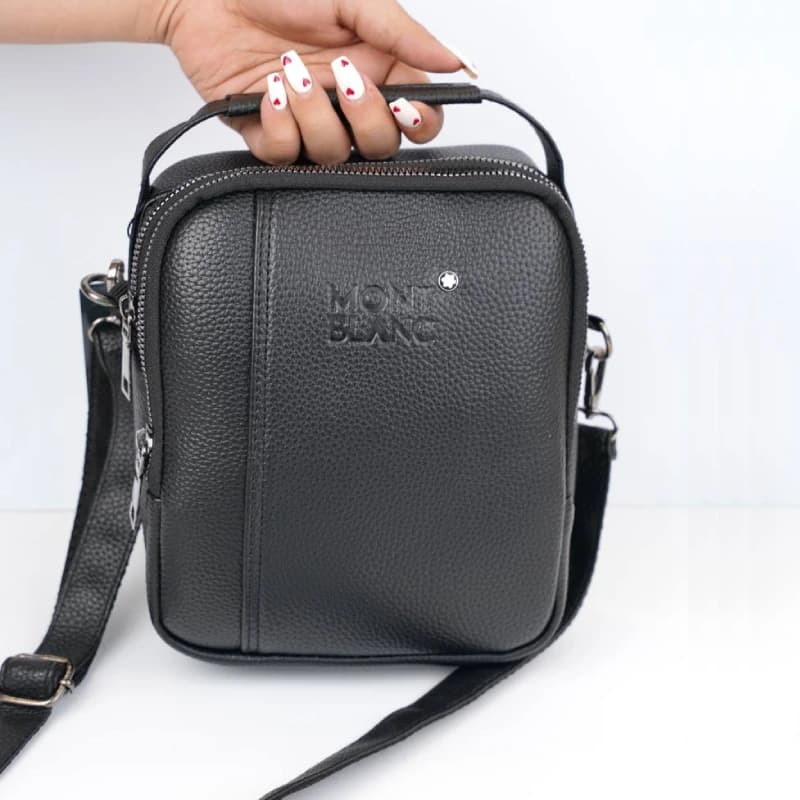 کیف دوشی متوسط MONT BLANC مشکی 96-133
