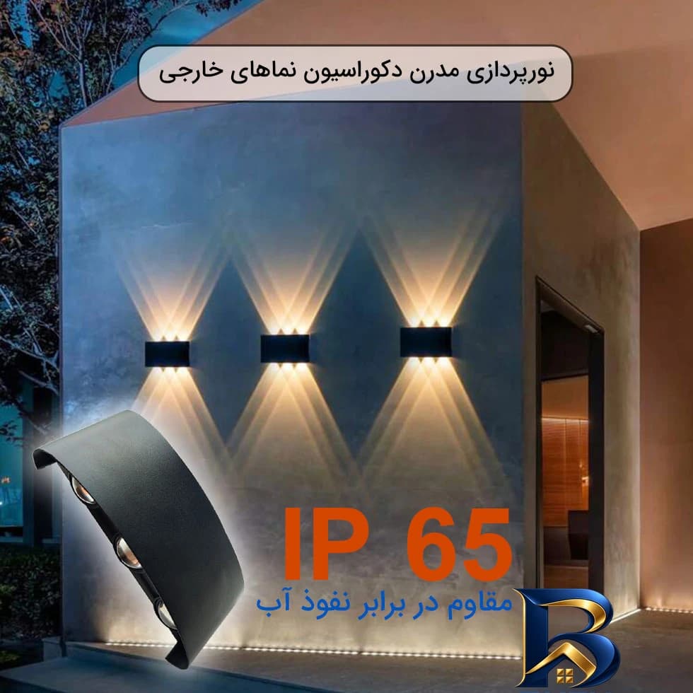 چراغ دیواری مدل قطاری دو طرفه با توان 6W — تصویر ۸