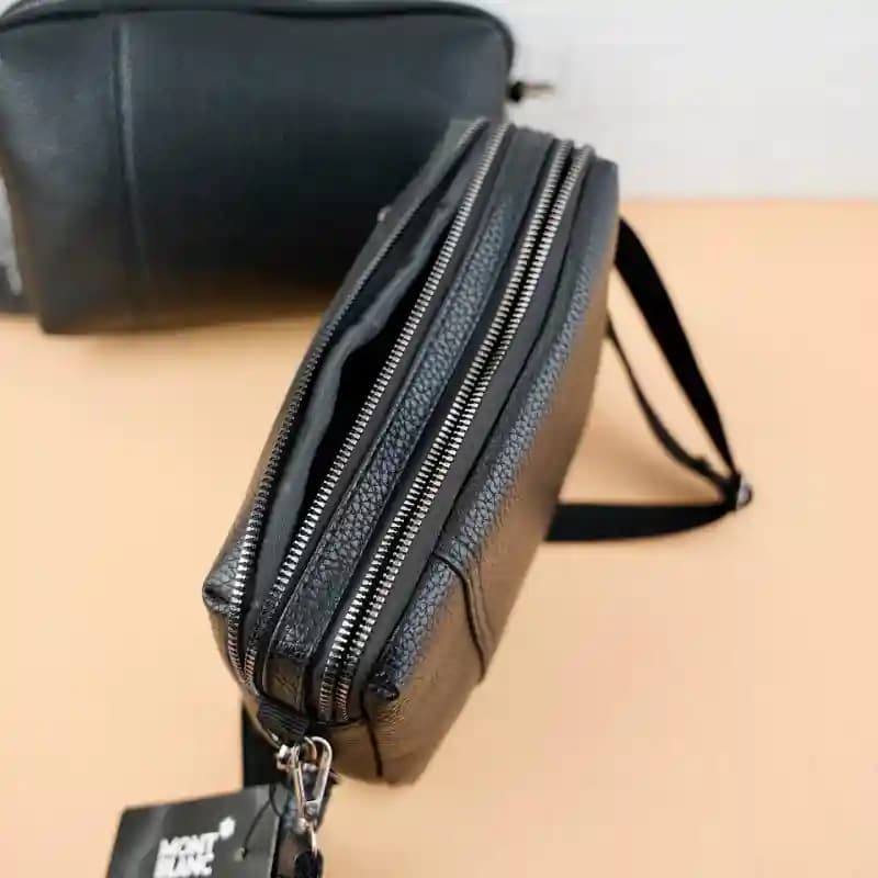 کیف دوشی دستی MONT BLANC مشکی 106-133 — تصویر ۳