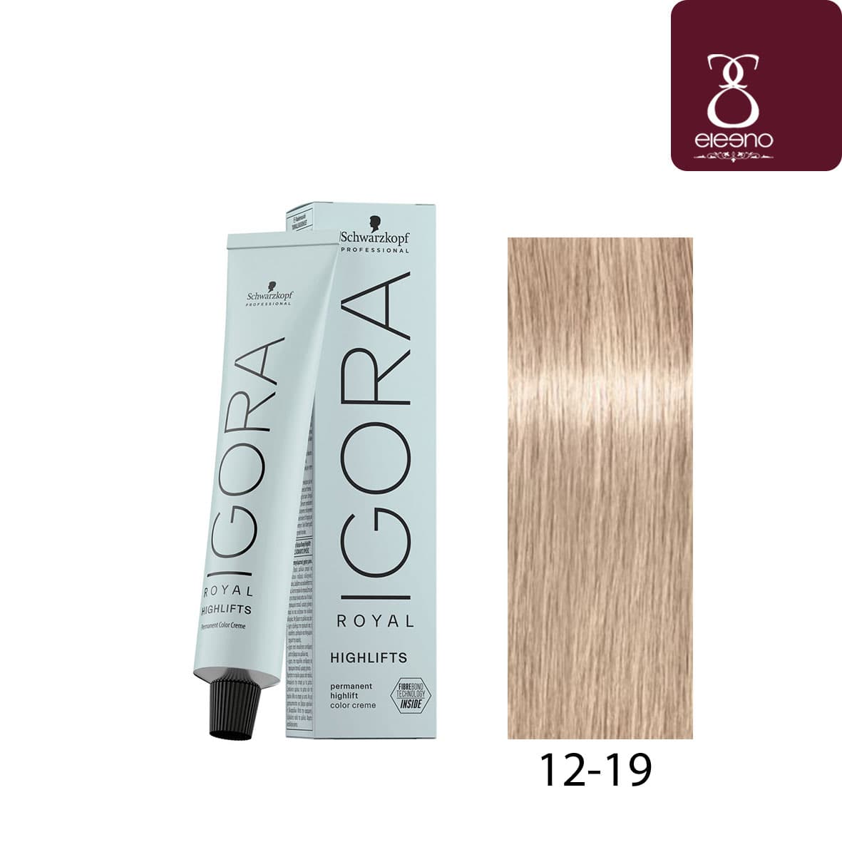 رنگ موی بلوند خاکستری بنفش ایگورا رویال Igora Royal 12-19