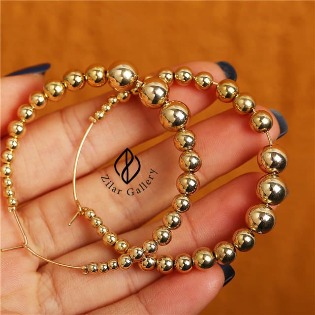 گوشواره حلقه ای گوی دایره البرنادو