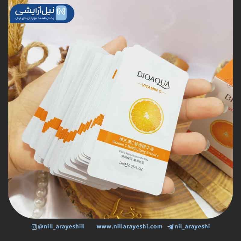 پک ماسک صورت ساشه ای ویتامین سی بیوآکوا سی عددی کد bqy93844 — تصویر ۳
