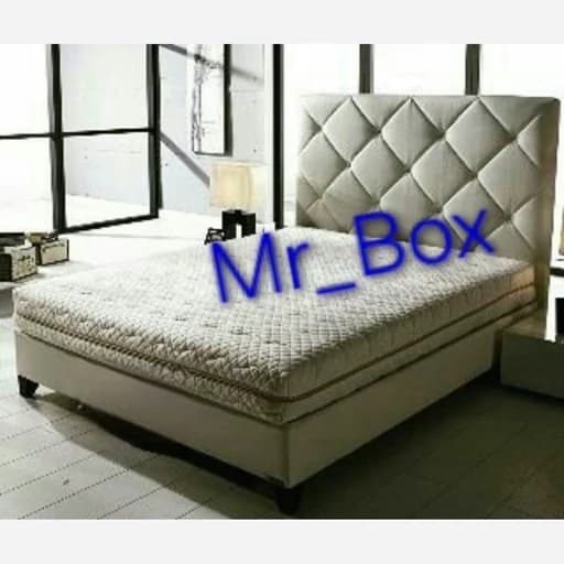 ثابت سایز 160 لبه دار با تاج تخت بدون تشک مدل39 مبلمان فرنا مدل 1140947
