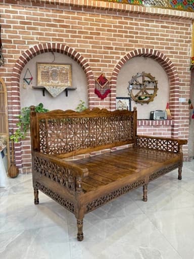 تخت سنتی طرح هخامنشی چوب اورالس روسی مبلمان فرنا مدل 1140933