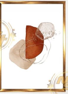 تابلو دکوراتیو مینیمال سه تکه کد GH224 — تصویر ۳