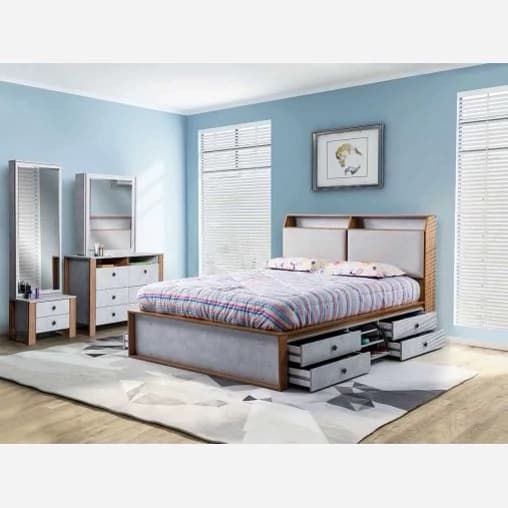 سرویس تخت خواب تمام ام دی اف BL00203 مبلمان فرنا مدل 1140910
