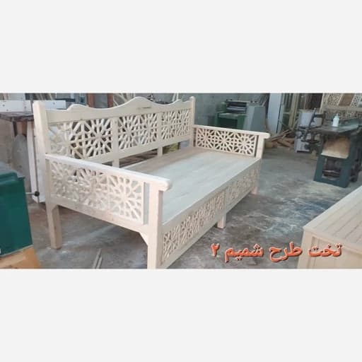 تخت سنتی تمام شبکه گره ستاره مدل شمیم2.خام. هزینه ارسال بصورت پس کرایه مبلمان فرنا مدل 1140899