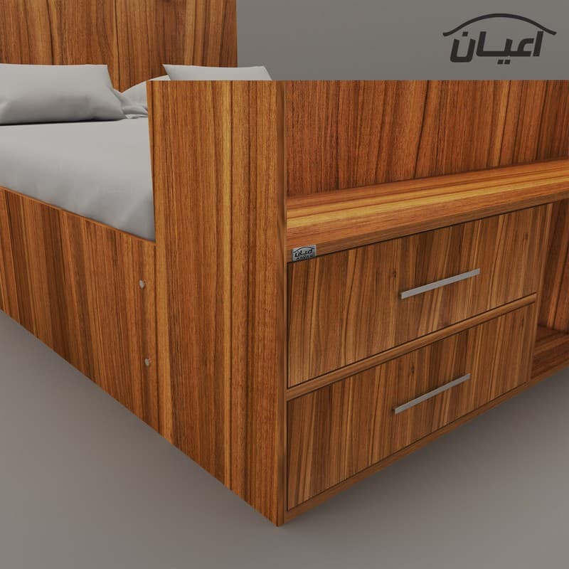 تخت خواب دونفره مدل FH361 سایز 160×200 سانتی متر مبلمان فرنا مدل 1140845 — تصویر ۲