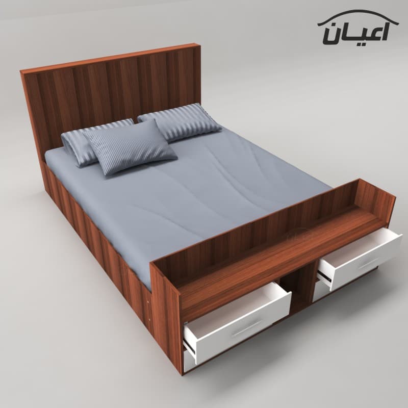 تخت خواب دونفره مدل FH361 سایز 160×200 سانتی متر مبلمان فرنا مدل 1140845 — تصویر ۳